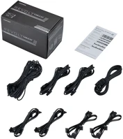 Phanteks PH-CBKT-G5S-BK01 Revolt moduláris kábel készlet, pcie gen5 starter set, fekete kép