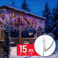 Phenom 15 M - 600 LED - 220-240V - 6W Fényfüzér függöny - 15 m - 600 led - 220-240v - 6w - átlátszó kábel kép