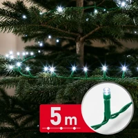 Phenom 59766C fényfüzér - 5 m - hidegfehér - 100 led - 100-240v - 6w - zöld kábel kép