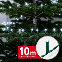 Phenom 59767C fényfüzér - 10 m - hidegfehér - 200 led - 100-240v - 6w - zöld kábel kép