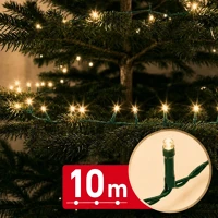 Phenom 59767W fényfüzér - 10 m - melegfehér - 200 led - 100-240v - 6w - zöld kábel kép