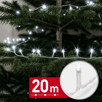 Phenom 59768CT fényfüzér - 20 m - hidegfehér - 400 led - 220-240v - 6w - átlátszó kép