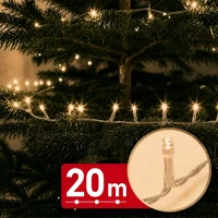 Phenom 59768WT fényfüzér - 20 m - melegfehér - 400 led - 220-240v - 6w - átlátszó kép