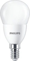 Philips COR_PLED55 Led izzó, e14, kisgömb, p48, 7w, 806lm, 4000k,  