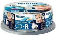 Philips CR7D5JB25/00 Cd-r egyszer írható nyomtatható cd lemez hengerdoboz (25db/cs) kép