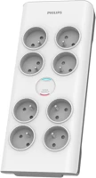 Philips SPN7080WA/60 Túlfeszültségvédő elosztó 8 aljzat 2m fehér kép