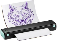 Phomemo T-M08F-BG Tattoo hordozható címkenyomtató fekete és zöld kép