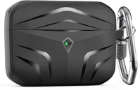 Phoner PN-CP-140-BK Rubber apple airpods pro szilikon tok akasztóval, fekete kép