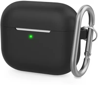 Phoner PN-CP-148-BK-FHD Simple apple airpods 3 szilikon tok akasztóval, fekete kép