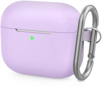 Phoner PN-CP-148-LR-FHD Simple apple airpods 3 szilikon tok akasztóval, lila kép