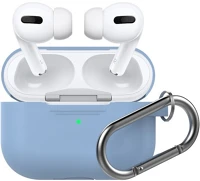 Phoner PN-CP-P1-3-GG Simple apple airpods pro szilikon tok akasztóval, türkizkék kép