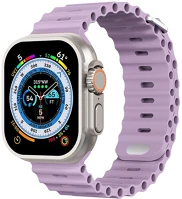 Phoner SS72476 River apple watch 49/45/44/42 mm szilikon szíj, levendula kép