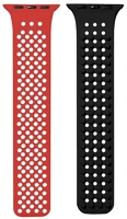 Phoner SS72532 Spike apple watch szilikon szíj, 38/40/41mm, piros/fekete kép