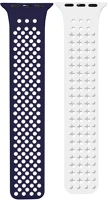 Phoner SS72546 Spike apple watch szilikon szíj, 38/40/41mm, kék/fehér kép