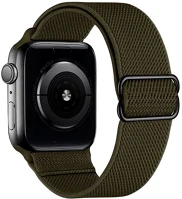 Phoner SS72625 Dew apple watch csatos fonott szövet szíj, 38/40/41mm, zöld kép
