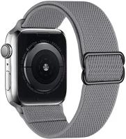 Phoner SS72626 Dew apple watch csatos fonott szövet szíj, 38/40/41mm, szürke kép