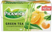 Pickwick 30.00370 Zöld tea  narancs-mandarin 20 filter/doboz kép