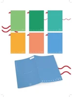 Pigna 02309781R Füzet  monocromo green a/4 tűzött 42 lapos vonalas kép