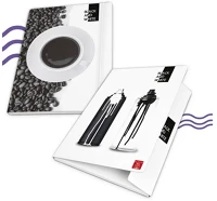 Pigna 02311793L Gumis mappa karton  black and white a/4 kép