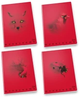 Pigna 02320691R Füzet  monocromo red a/4 tűzött 38 lapos vonalas kép