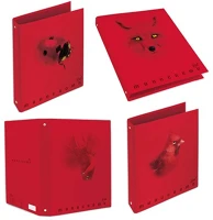 Pigna 023207830 Gyűrűs könyv  monocromo red a/4 4 gyűrűs 40 mm gerinccel kép