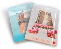 Pigna 02326333L/02330293L Gumis mappa karton  dream cities a/4 kép