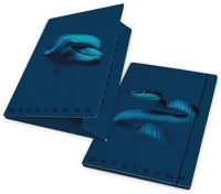 Pigna 02326623L Gumis mappa karton  monocromo blue a/4 kép