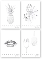 Pigna 02330571R Füzet  monocromo silver a/4 tűzött 38 lapos vonalas kép