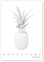 Pigna P1111-1291 Monocromo silver a4 38 lap, tűzött, kockás füzet kép