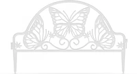 Pillangó GL11464WH Ágyásszegély - kerti kerítés - fehér - 48 x 31 cm kép