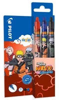 Pilot BLRT-FR-7NRT-BLR-BT Frixion clicker naruto limited edition fekete, kék, piros 3 db-os rollerirón kép