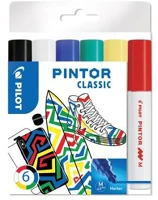 Pilot COR_PDMPTM6 Dekormarker készlet, 1,4 mm,  