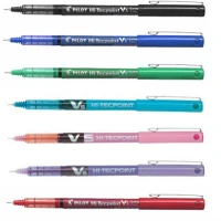 Pilot V5 HI-TECPOINT Rollertoll 0,3mm, kupakos tűhegyű v5 hi-tecpoint , írásszín fekete kép
