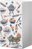 Piszke 1SZ2-025-BF301 Szalvéta  grill textilhatású 2 rétegű 38x28 cm 25 darabos kép