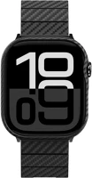 Pitaka AWB2401 Air apple watch 11 / 10 46mm tok, carbon minta, fekete-szürke kép