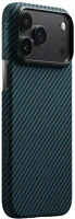 Pitaka KI1706BPM Ultra-slim magsafe apple iphone 17 pro max hátlap tok, fekete-kék kép