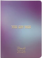 Planall 23.09721 Zsebnaptár  b/6 heti álló fehér lapos aranyozott this 2026. kép