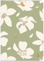 Planall 23.09726 Zsebnaptár  b/6 heti álló fehér lapos aranyozott winter 2026. kép