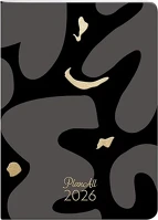 Planall 23.09730 Zsebnaptár  b/6 heti álló fehér lapos aranyozott gold touch 2026. kép