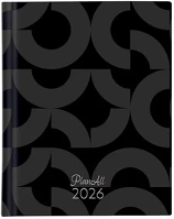 Planall 23.09742 Határidőnapló  mini a/6 heti keményfedelű aranyozott black 2026. kép