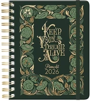 Planall 23.09755 Határidőnapló  midi b/6 heti spirálos keményfedelű gumis green 2026. kép