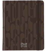 Planall 23.09762 Határidőnapló  new classic b/5 heti keményfedelű gumis brown 2026. kép