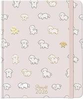 Planall 23.09764 Határidőnapló  new classic b/5 heti keményfedelű gumis fur baby 2026. kép