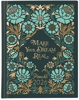 Planall TURKOISE 2026 Határidőnapló  mini a/6 heti keményfedelű aranyozott turkoise 2026. kép