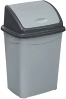 Planet DA503XSZADUP118P Billenőfedeles szemetes kuka, műanyag, szürke/antracit, 16 l kép