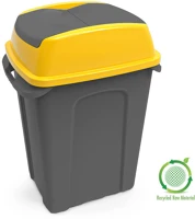 Planet DA503XSZADUP237S hippo billenős szelektív hulladékgyűjtő szemetes, műanyag, antracit kép