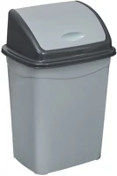 Planet H65UP122P Billenőfedeles szemetes kuka, műanyag, szürke/antracit, 50 l kép