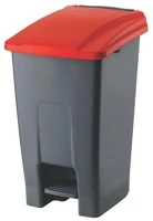 Planet UP227-213 Szemetes kuka pedálos műanyag 50 literes antracit/piros kép