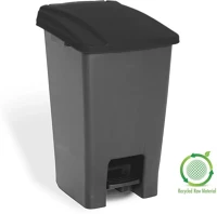 Planet UP228F Szemetes kuka pedálos műanyag 70 literes antracit/fekete kép