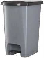 Planet UP402 Szemetes kuka pedálos műanyag 40 literes slim eco antracit kép